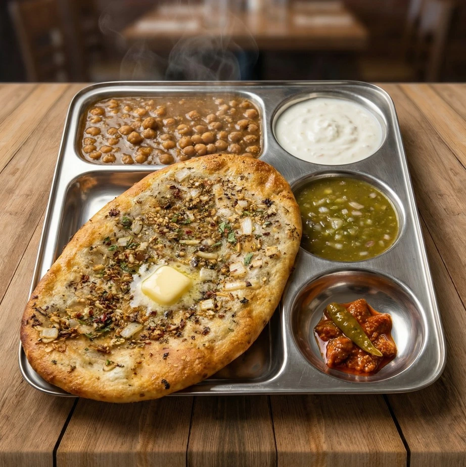 Amritsari Masala Kulcha at Amritsari Kulcha Point Winnipeg - Traditional Spiced Kulcha